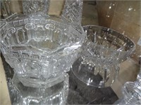 2 Crystal Serving Bowls