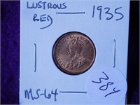 Canada 1935 Small Cent MS 64