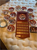 Coca-Cola calendar with plates