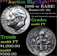 ***Auction Highlight*** 1996-w Roosevelt Dime RARE