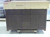 60" LESSO VANITY BASE W/TOP - EXPRESSO