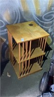 Wooden Magazine Storage Rack