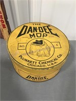 The Dan-Dee Mop tin, empty