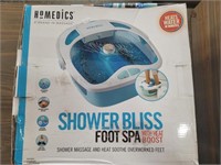 Homedics Shower Bliss Foot Spa - Tested and works