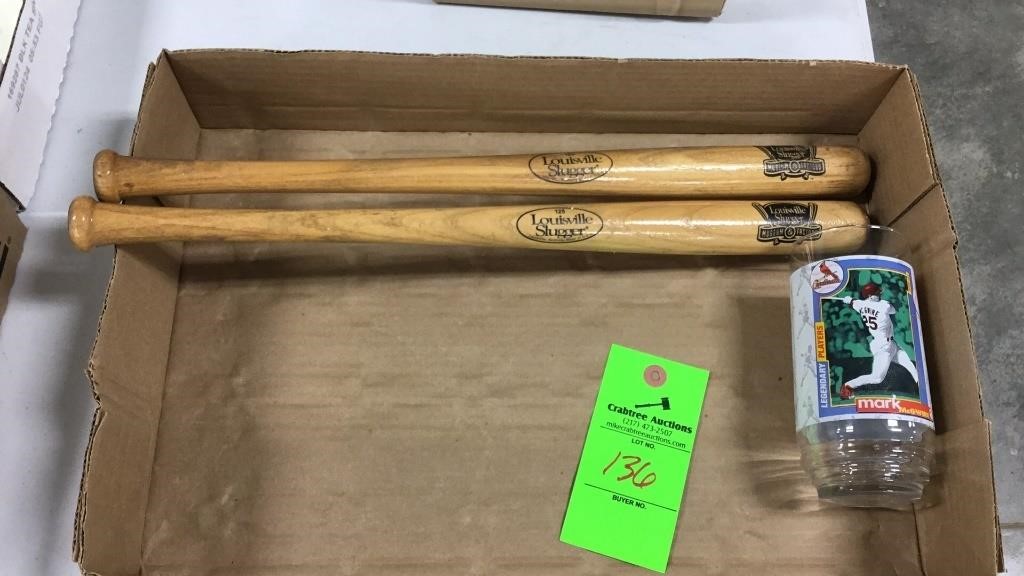 Louisville Slugger museum and factory mini bats