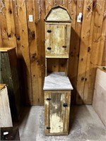 Barn Shaped Cabinet with Laminate Top 79x29x16”