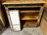 Wooden Cabinet with Slider Doors 45x13x39”