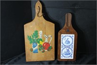 2 Vintage Cutting or Cheese Boards
