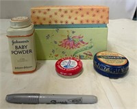 Vintage Tins & Recipe Box