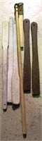 Lot of assorted wood paddles