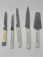 -4 vintage Regent, Sheffield knives and one
