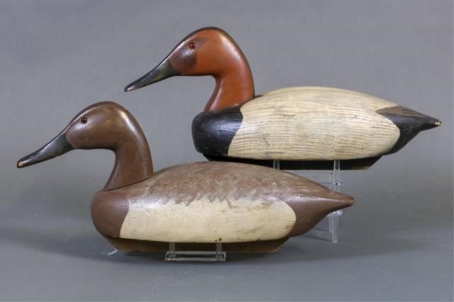 Decoys Unlimited Pair of Hen and Drake Canvasback