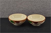 2 Franciscan Ware Apple Bowls