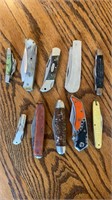 (10) Various Pocket Knives