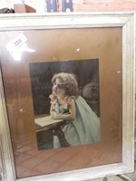 Vintage Little Girl Framed Print
