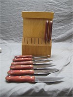 Tramontina Stainless Steel Knife Set W/Wooden
