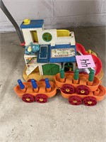 VTG Fisher Price Club House marbles toy lot