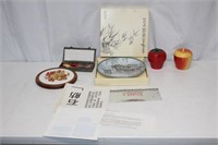 STRAWBERRY & APPLE JARS COLLECTOR PLATE & MORE