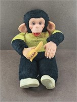 Vtg Mr. Bim Zippy Plush Stuffed Rubber Face Monkey