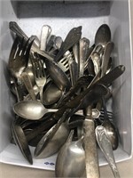 Group of early flatware