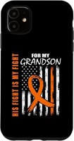 B7517  iPhone 11 Kidney Cancer Awareness Flag Case