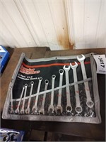 Set of combination wrenches 11 pieces