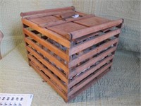 CHICKEN EGG CRATE, DOUBLE SIZE, 13 BY 13 BY 11H