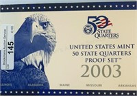 2003 US Mint State Quarters Proof Set