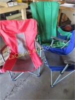 3 camp chairs