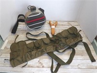 CANTEEN, SLINGSHOT & AMMO BELT