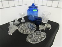 Vintage Glass and Crystal Lot 13 Pieces Incl. Coba