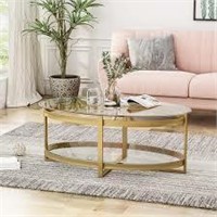 Christopher Knight Home Bell Glass Coffee Table