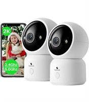 $60 2PCS 2K Smart Home Camera with Phone App