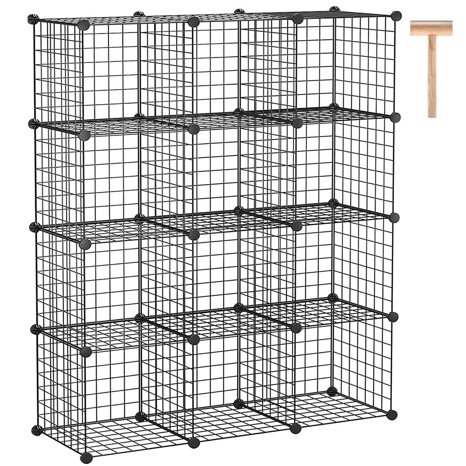 C&AHOME Wire Cube Storage, 12-Cube Storage Organiz