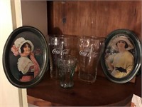 Vintage Coca-Cola Glasses and Coasters