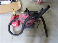 Shop vac and gas can