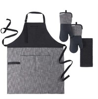 3-Pc KitchenAid BBQ Set, Black