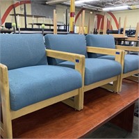 3 Low Cushioned Chairs