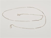 Silver Chain Necklace 20" Long Stamped 925