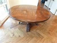 Antique French Table, Round with leaf