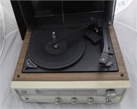 Sears AM/FM radio record player w/ speakers