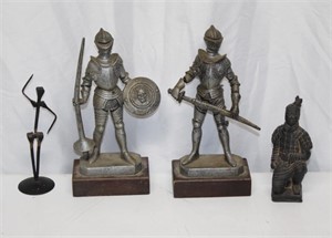 KNIGHT & OTHER FIGURINES