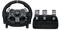 LOGITECH G920 DRIVING FORCE RACING WHEEL AND
