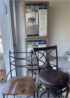 5x Bar Stools, Four Matching Plus One Extra; 3 New