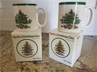 Spode English Christmas Tree mugs (2)