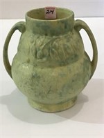 Unmarked Dbl Handled Pottery Vase