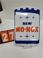 GULF "NO NOX" PORCELAIN PUMP SIGN 100% ORIGINAL