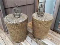 Wicker Tables & Lanterns