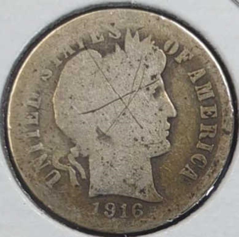 1916 barber dime