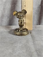 VINTAGE MICKEY MOUSE DISNEYWORLD BRASS PAPERWEIGHT